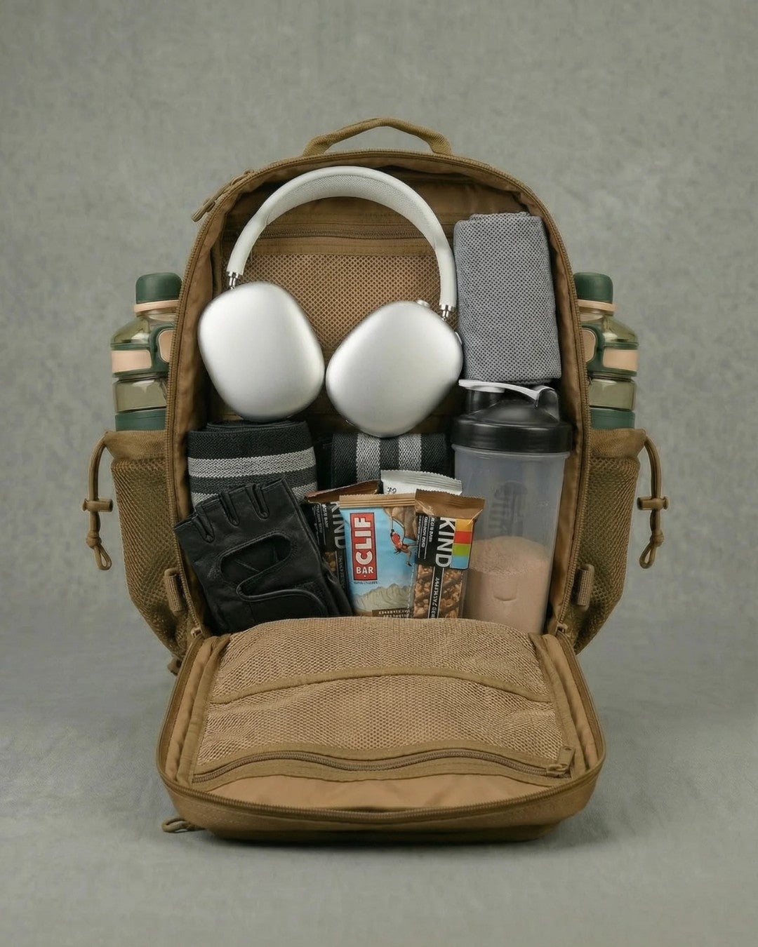 SWEATKULT Gym Backpack 25L Tan