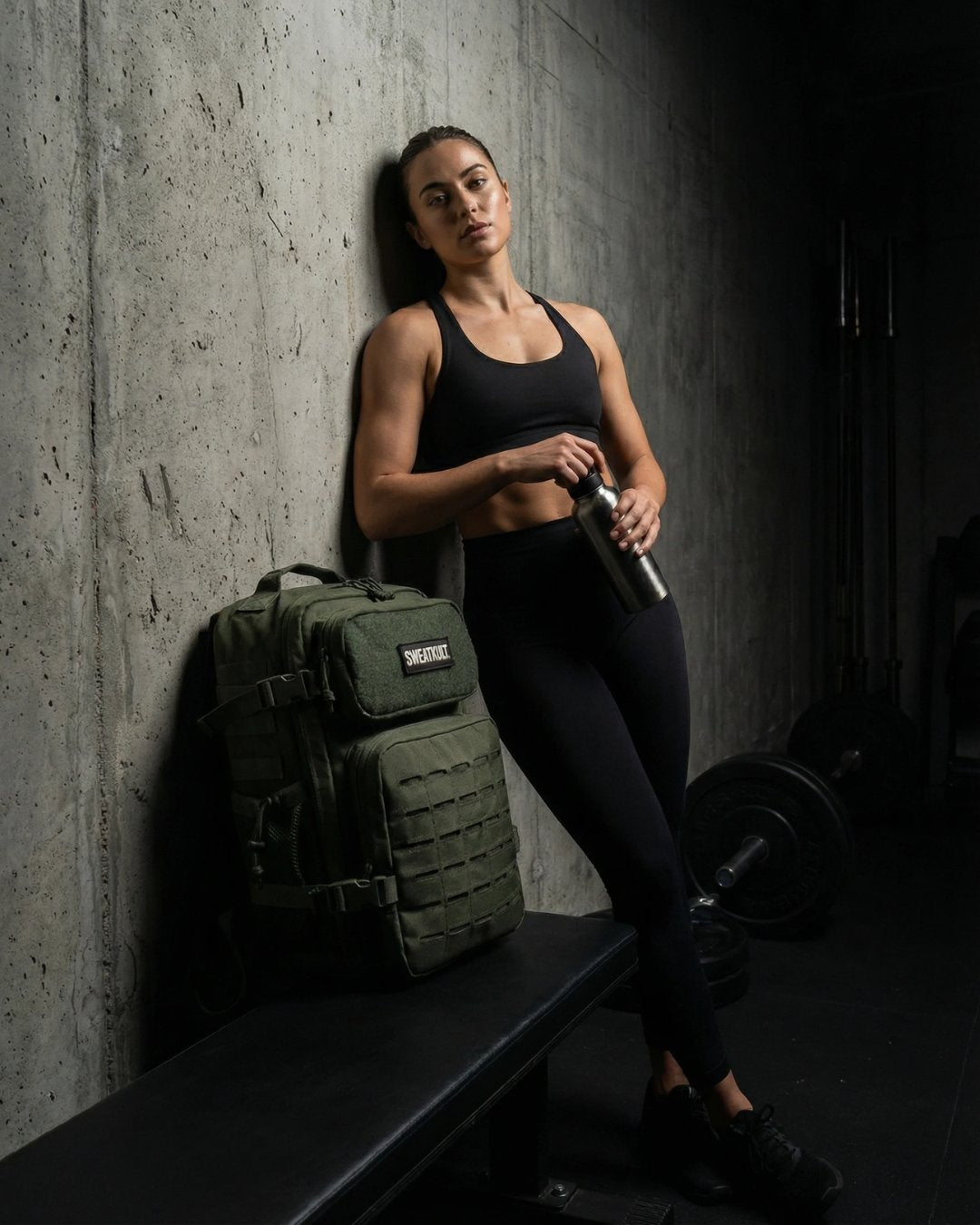 SWEATKULT Gym Backpack 25L Green
