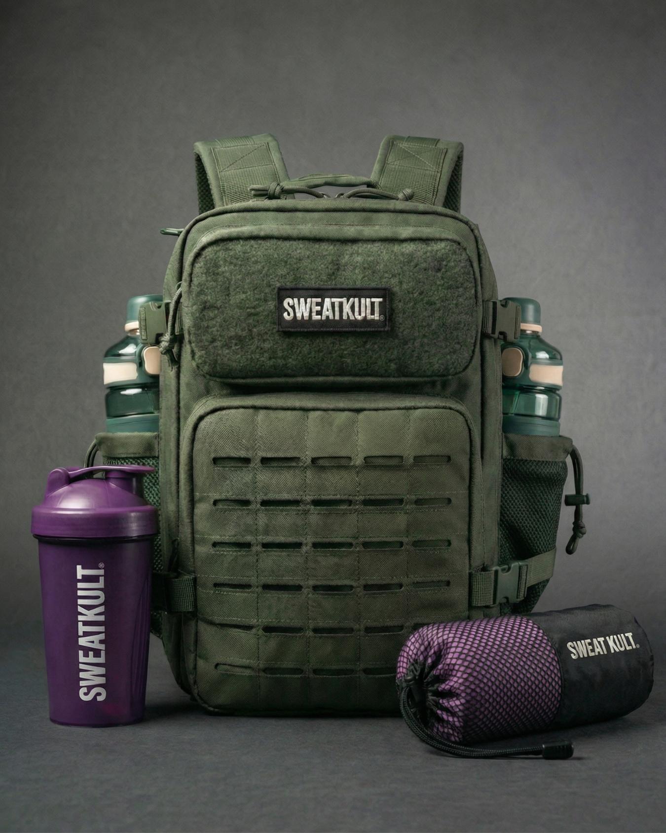 SWEATKULT Gym Backpack 25L Green