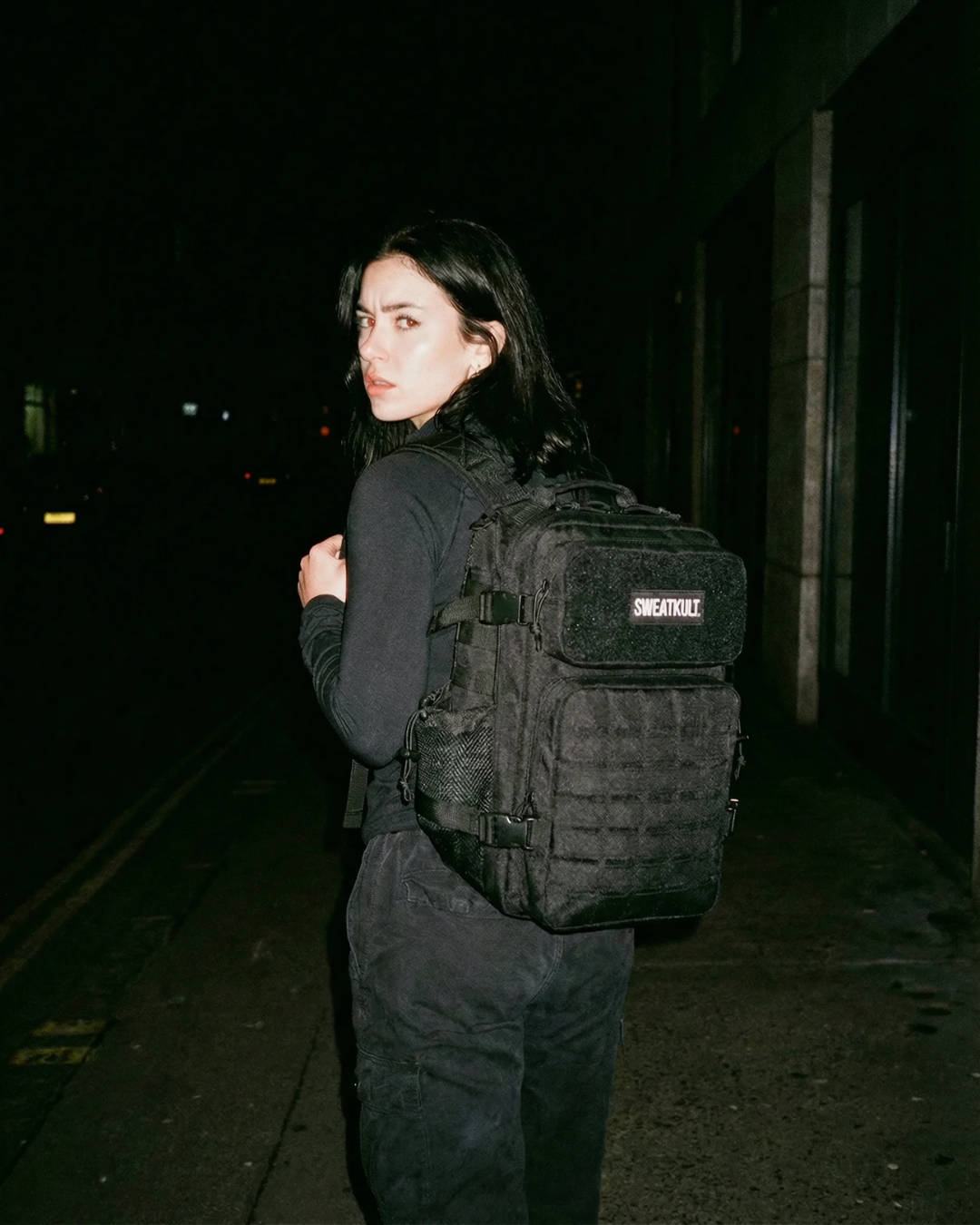 SWEATKULT Gym Backpack 25L Black