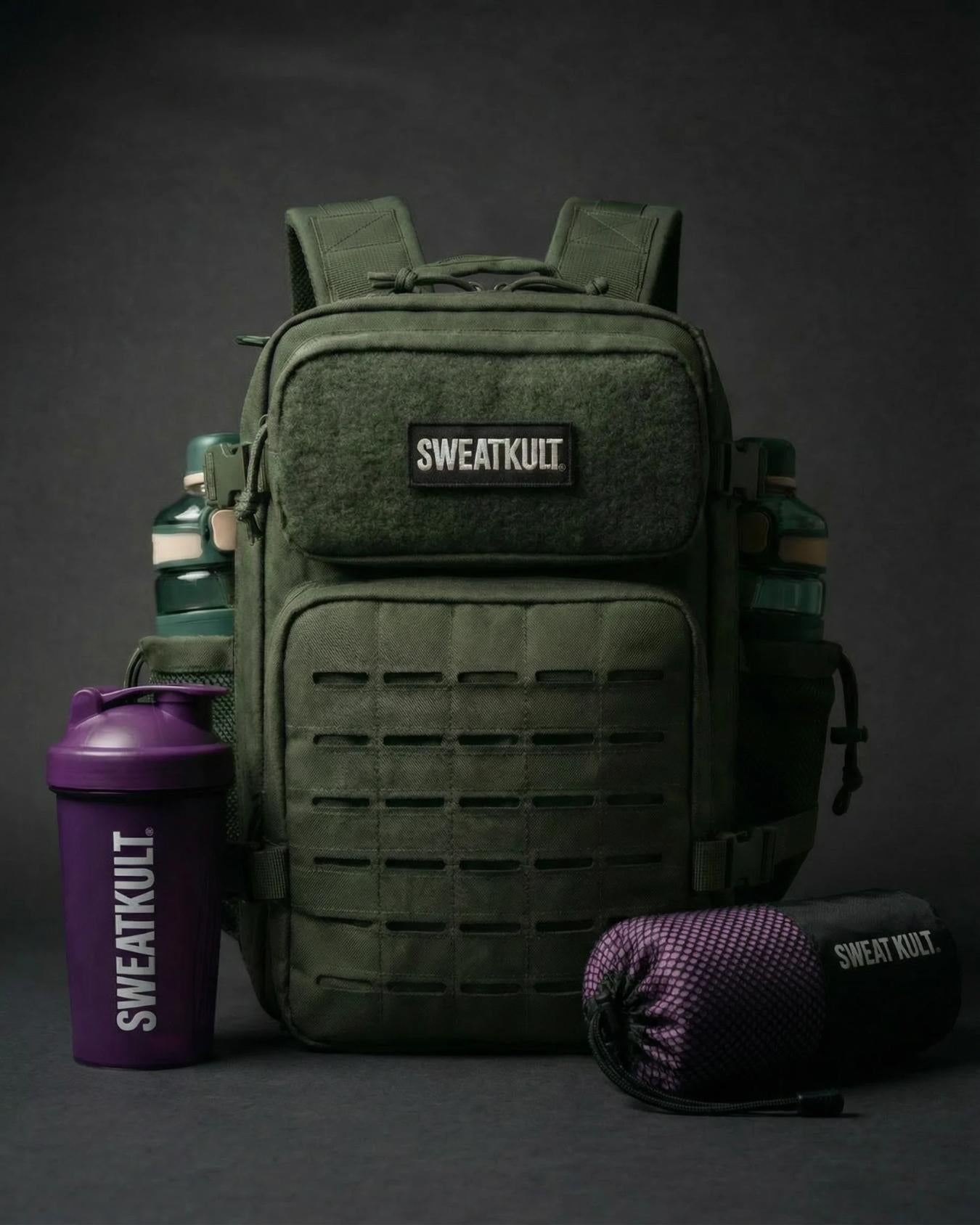 SWEATKULT Gym Backpack 25L Green